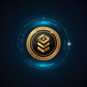 Futuristische Darstellung des Aevo-Tokens (AEVO) in einem digitalen Finanzökosystem – leuchtendes Symbol vor einem modernen, hoch technologischen Hintergrund mit Blockchain-Knoten, Diagrammen und einer lebendigen Farbpalette aus Blau, Silber und Gold. Das Design vermittelt Innovation, Geschwindigkeit und Vertrauen in den Kryptowährungsbereich.