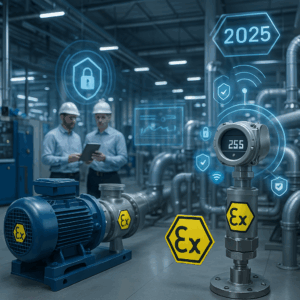 Die ATEX-Richtlinie 2014/34/EU regelt die Sicherheit von Geräten in explosionsgefährdeten Bereichen. Erfahren Sie, wie moderne Technik 2025 zur Risikominimierung beiträgt, welche Anforderungen gelten und welche Entwicklungen für Industrie und Landwirtschaft aktuell sind.