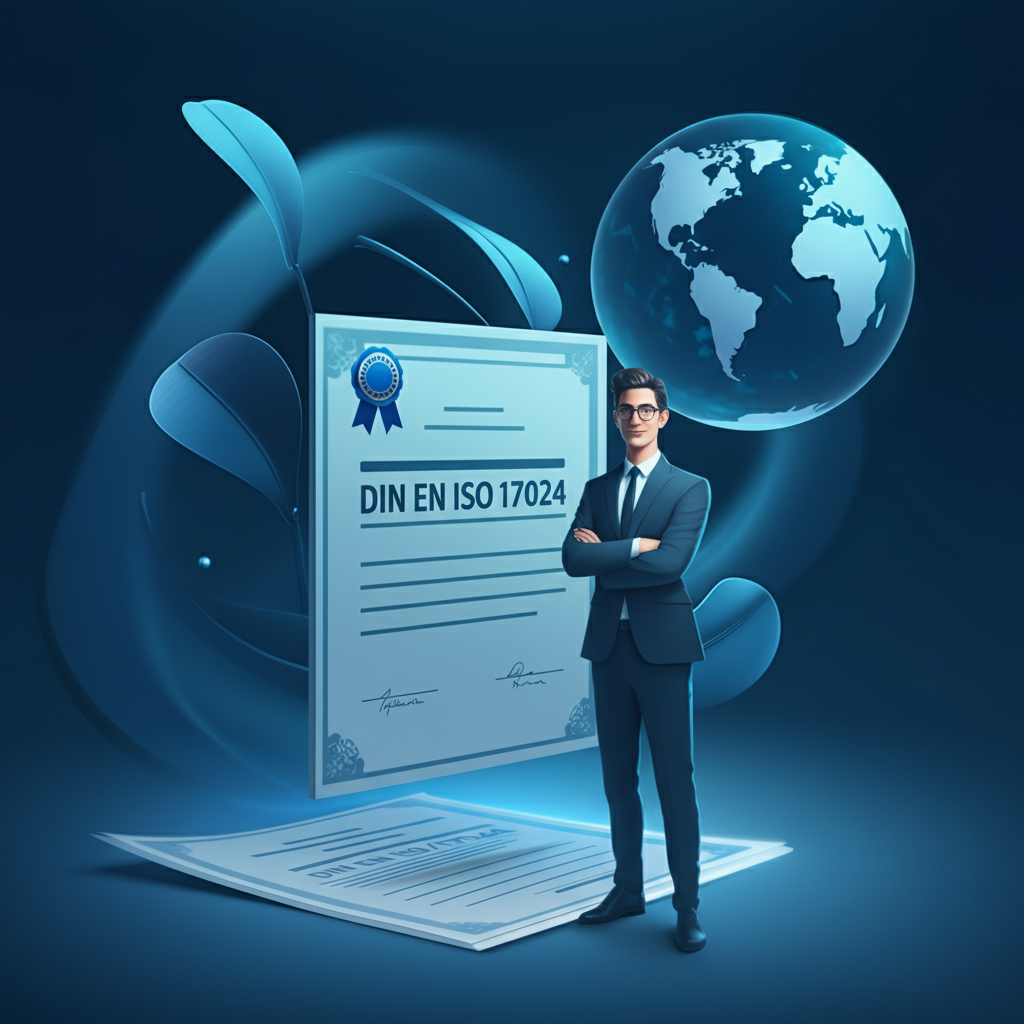 Erhalten Sie Einblick in die DIN EN ISO/IEC 17024 Zertifizierung – global anerkannt, stärkt Fachwissen und Kompetenz. Erfahren Sie Anforderungen und Vorteile.