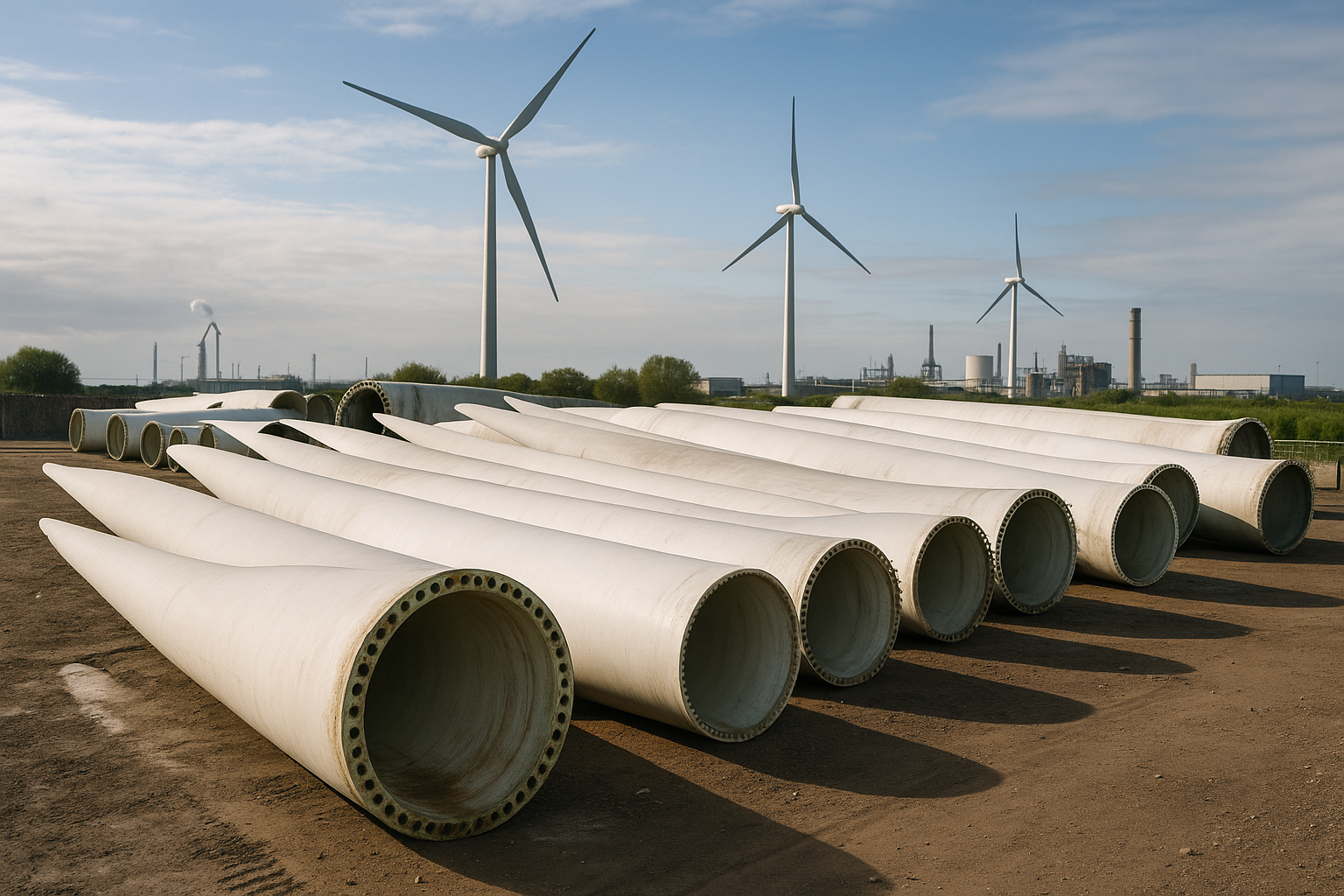 Wie werden Windkraft-Rotorblätter recycelt? Erfahren Sie alles über Recyclingverfahren wie Pyrolyse und Aminolyse
