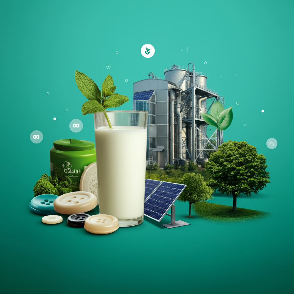 Galalith Symbolbild für nachhaltige Materialinnovationen im Bereich Umwelt und Technik