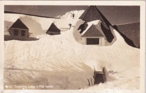 AK Timberline Lodge Mount Hood Oregon Sawyer's Ski gelaufen 1942 For Defense Feldman to NY Bronx