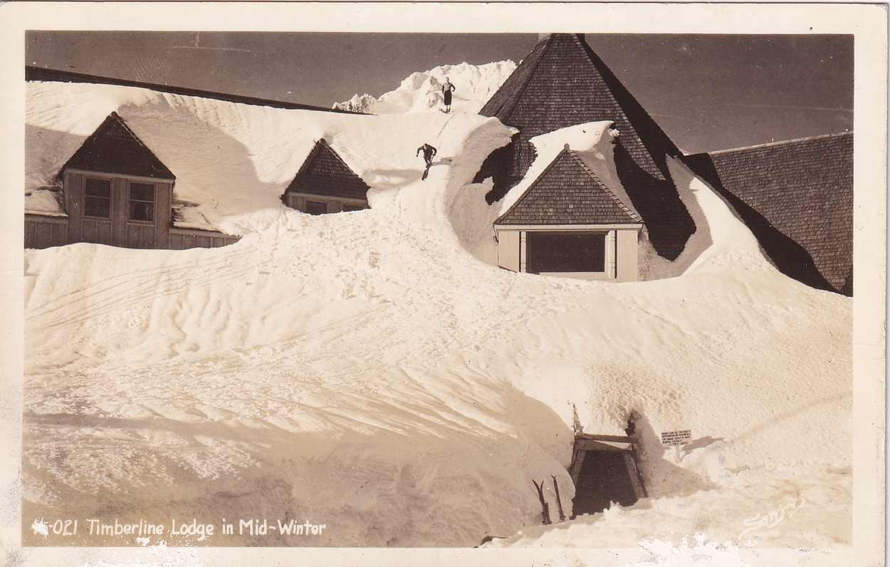 Timberline Lodge in Oregon Mid-Winter
