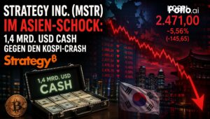 Strategy Inc. (MSTR) im Asien-Schock: 1,4 Mrd. USD Cash gegen den KOSPI-Crash