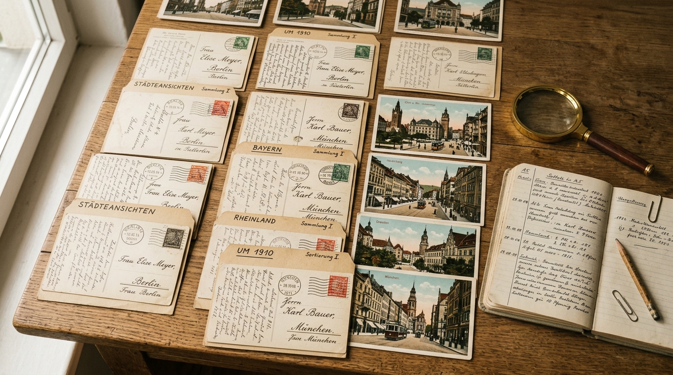 Sammlungsreport historischer Ansichtskarten